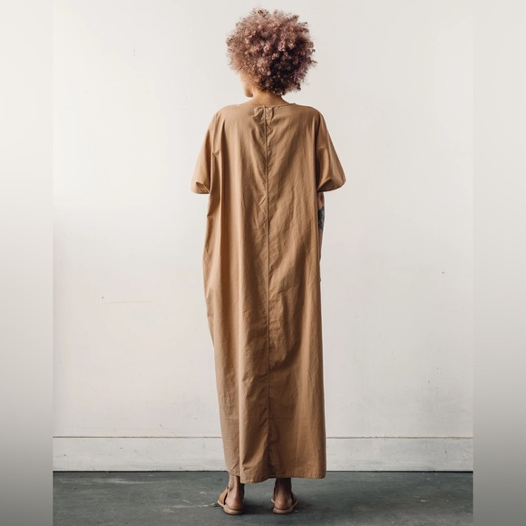 Monica Cordera Maxi Cotton Dress, Nougat - Picture 4 of 9